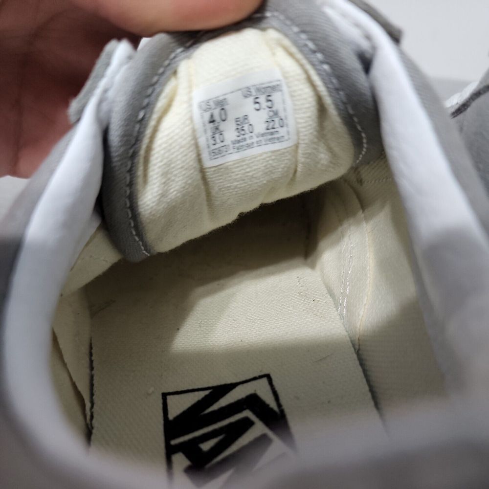 Vans Off The Wall Mens 4 Old Skool Skate Shoes Gray 508731 Low‎ Top Women 5 - Picture 9 of 10